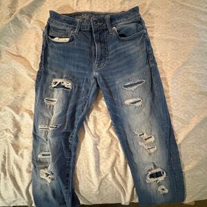 American Eagle Outfitters Distressed Blue Jeans